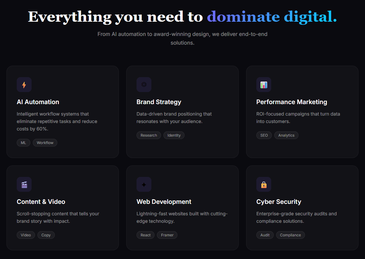 Nexus — Framer Template screenshot 2