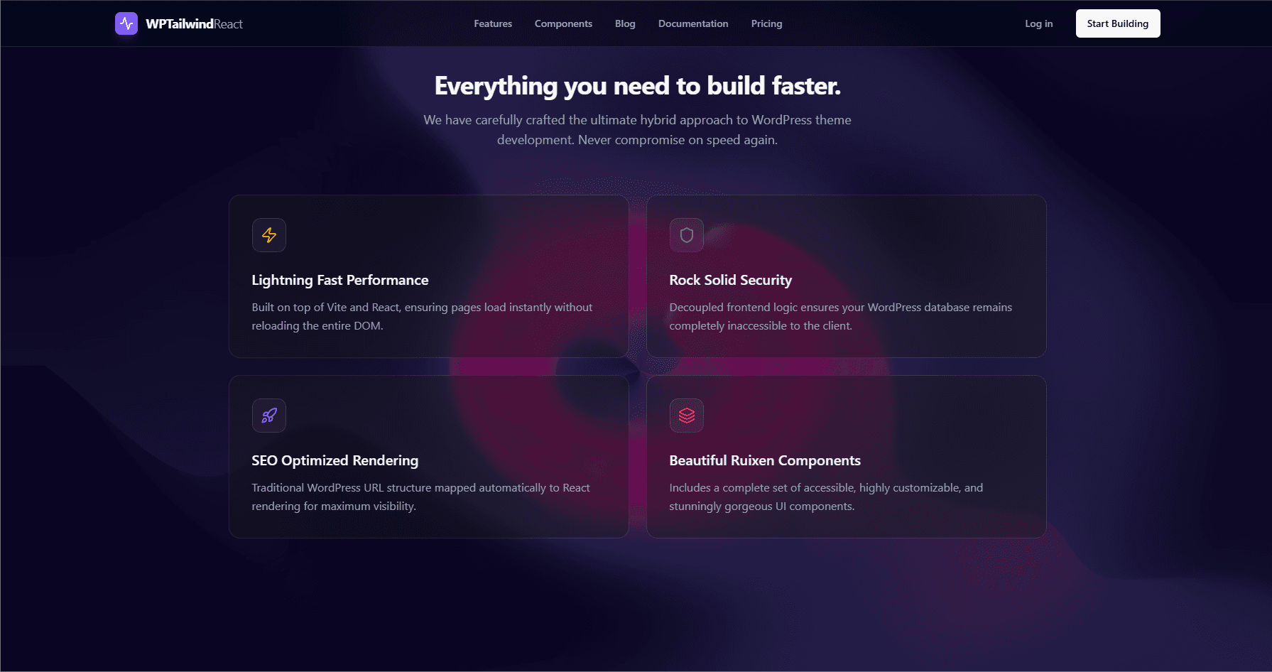 WP + React — Headless-Ready Theme for SaaS, Technology & Information Systems screenshot 2