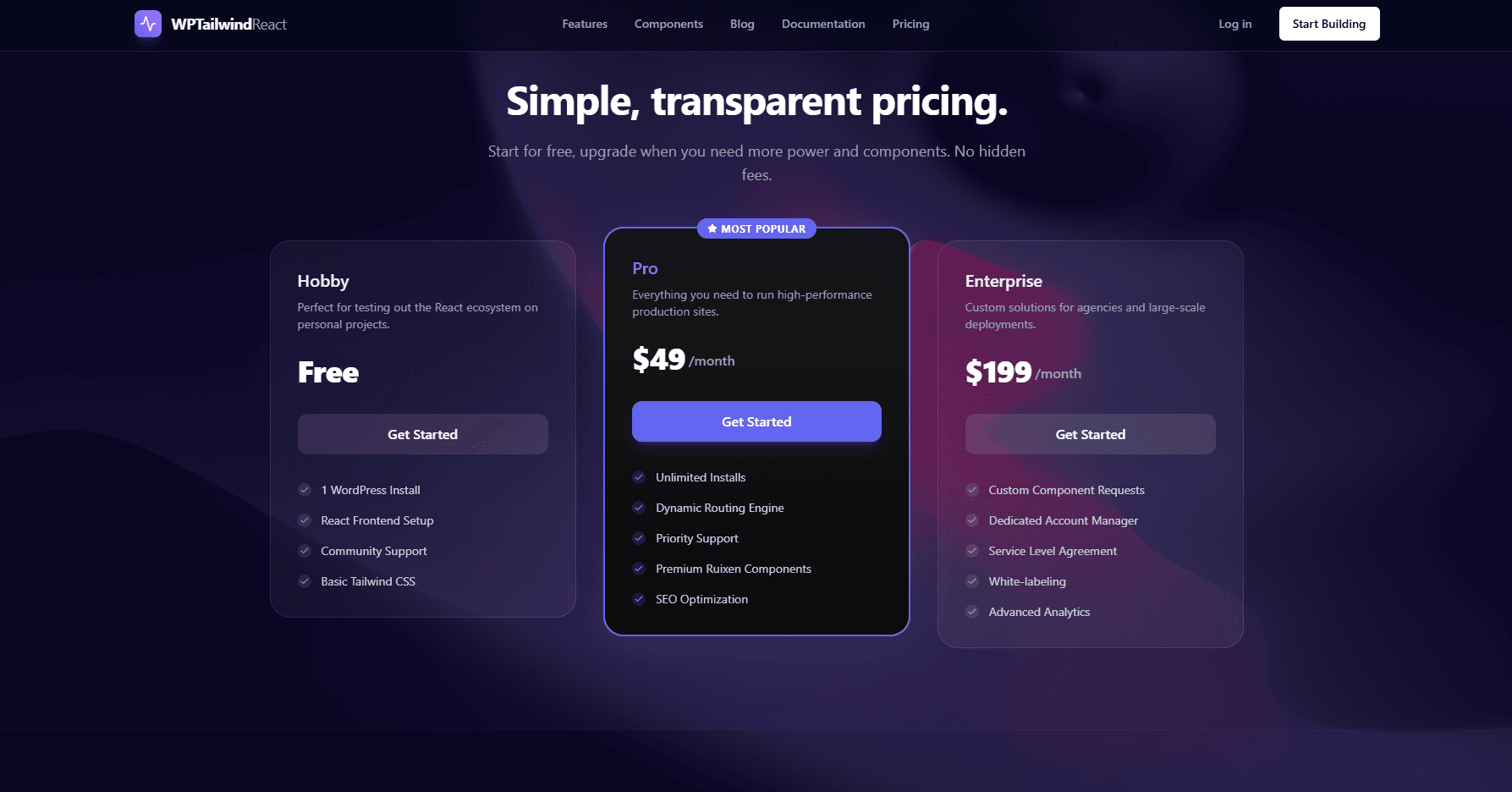 WP + React — Headless-Ready Theme for SaaS, Technology & Information Systems screenshot 3