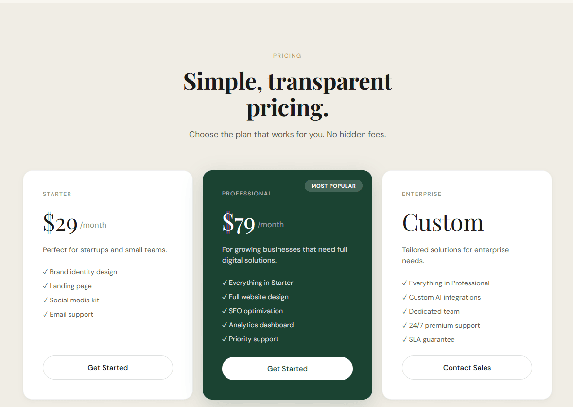 Aurora — Framer Template screenshot 4