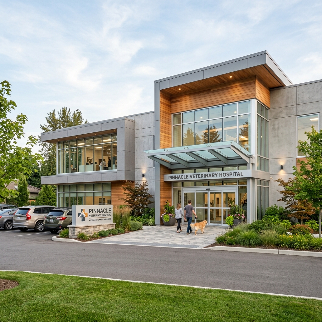 The exterior of Willow Creek Veterinary Hospital