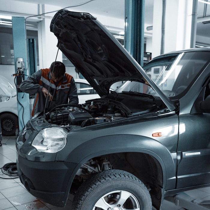 The clean, organised Vector Auto workshop floor