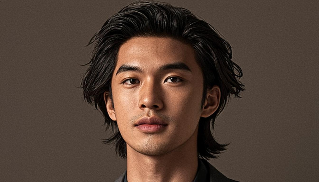 Medium-length scissor cut with natural shape and movement
