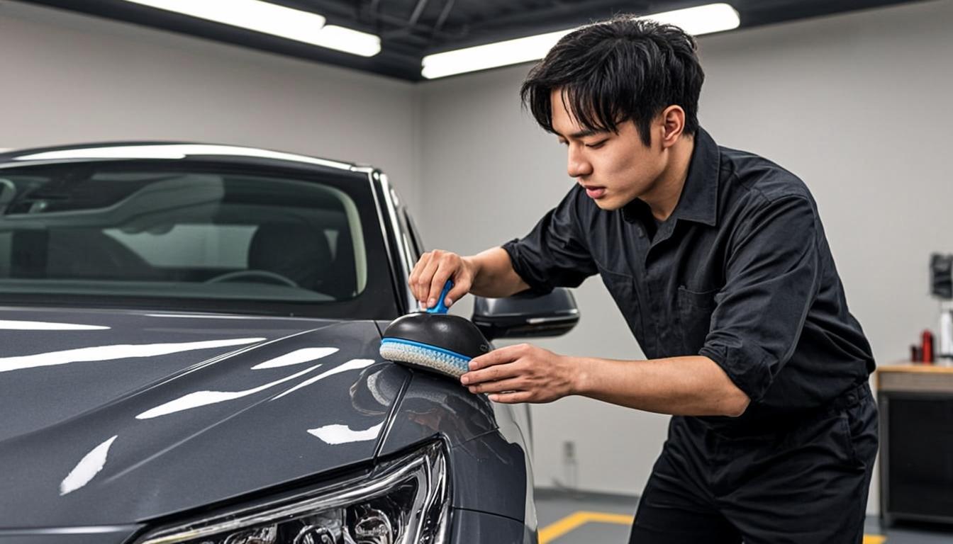 Detailer at work