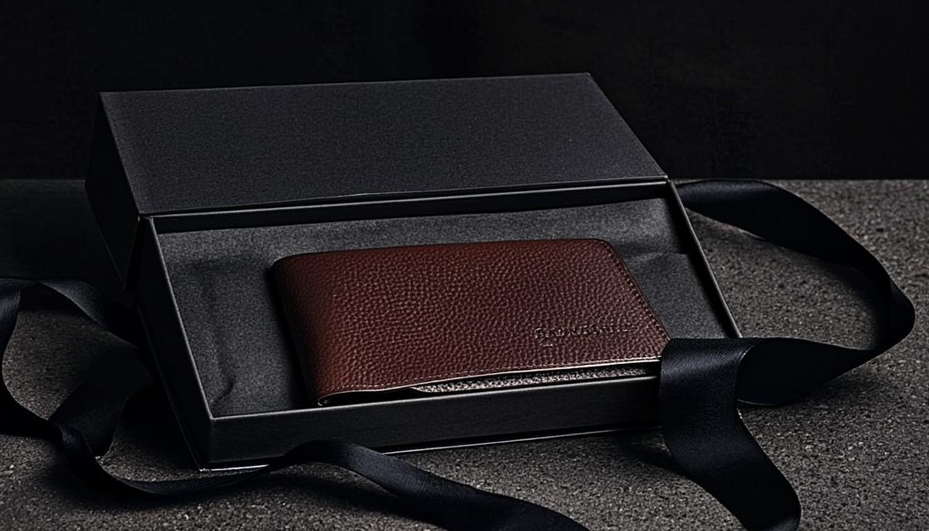 VALERIUS signature gift packaging with matte box and ribbon