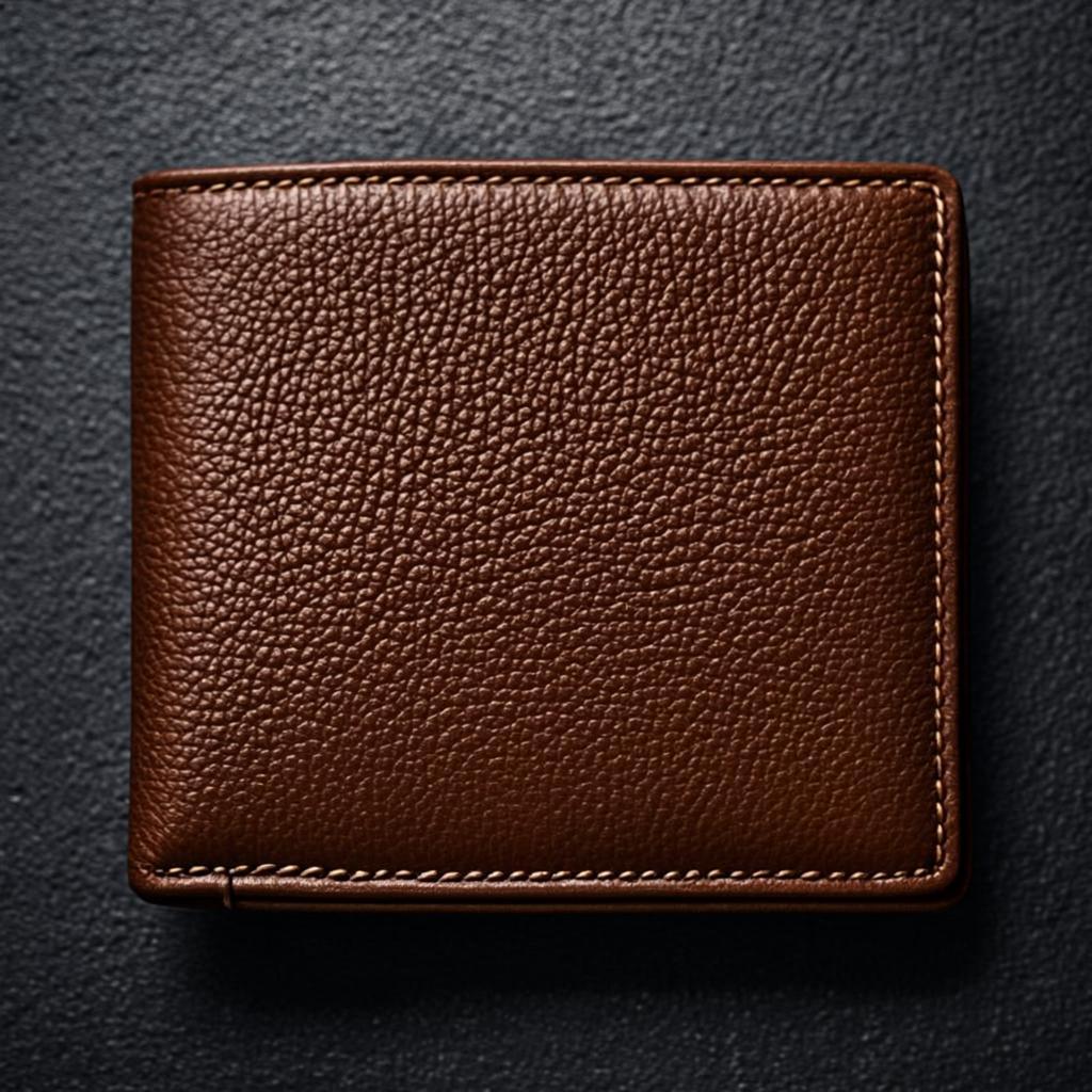 Macro detail of full-grain leather grain texture