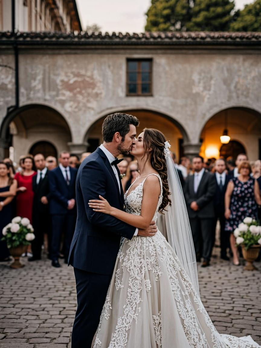 Intimate wedding at an Italian villa