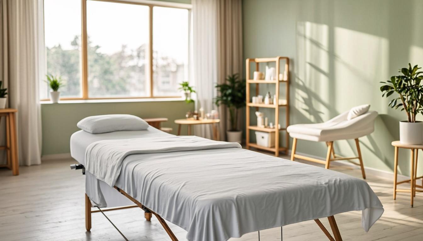 Kinetic Physiotherapy clinic interior — a calm, professional treatment space with natural light