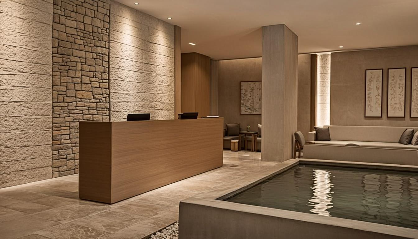 Spacious treatment room with warm natural light